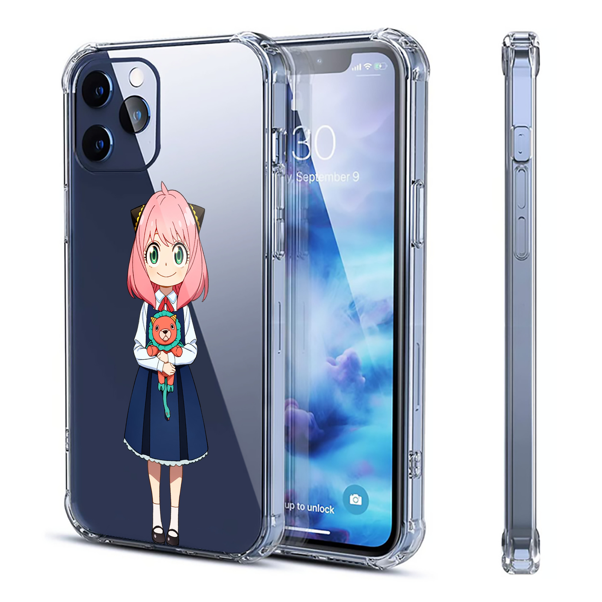 （画像用） SPY×FAMILY间谍家家酒 【iPhone 12シリーズ対応】透明スマホケース（クリアソフトケース）